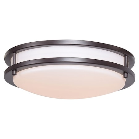 Solero, LED Flush Mount, Bronze Finish, Acrylic Lens Acrylic